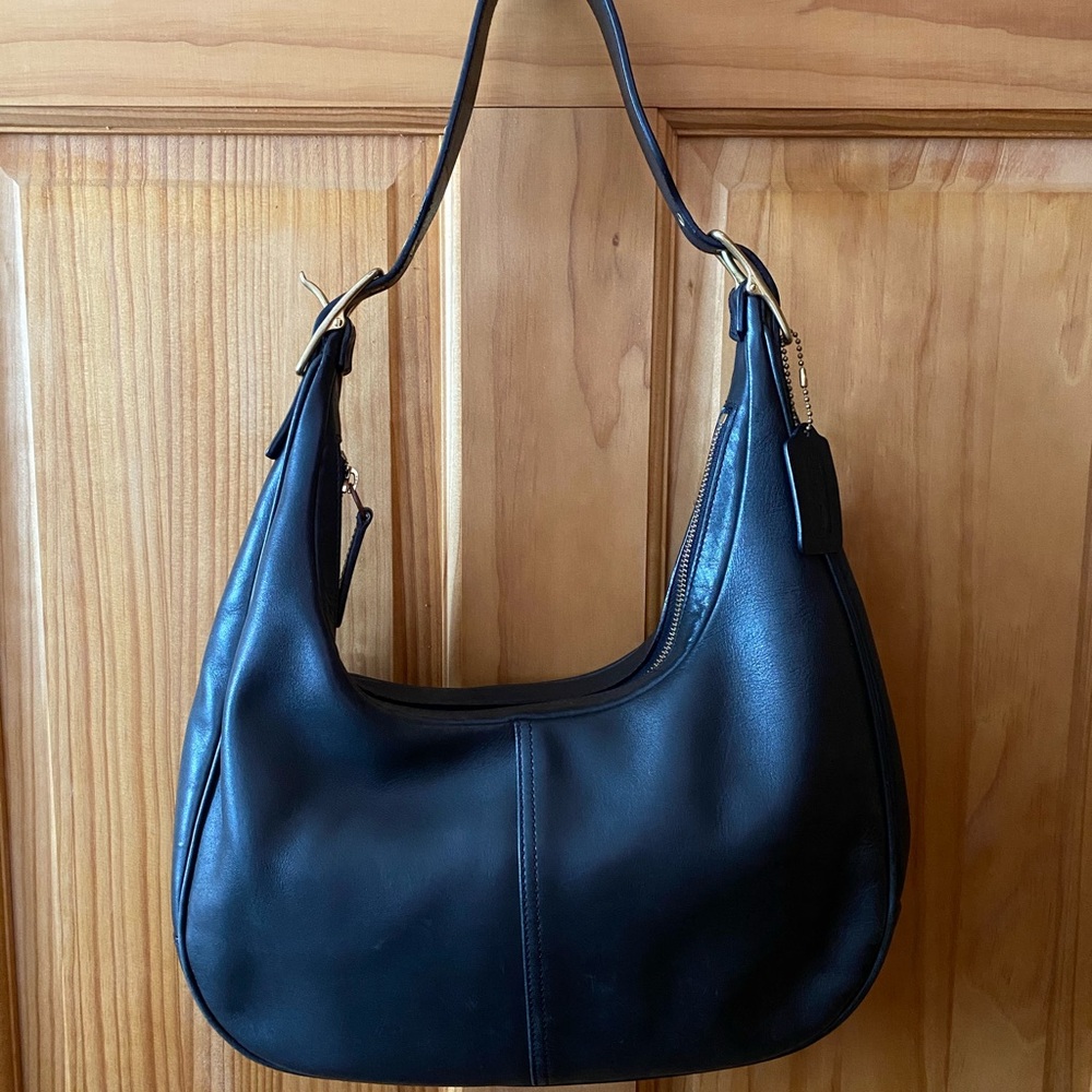 Vintage COACH Zoey Legacy West Black Hobo